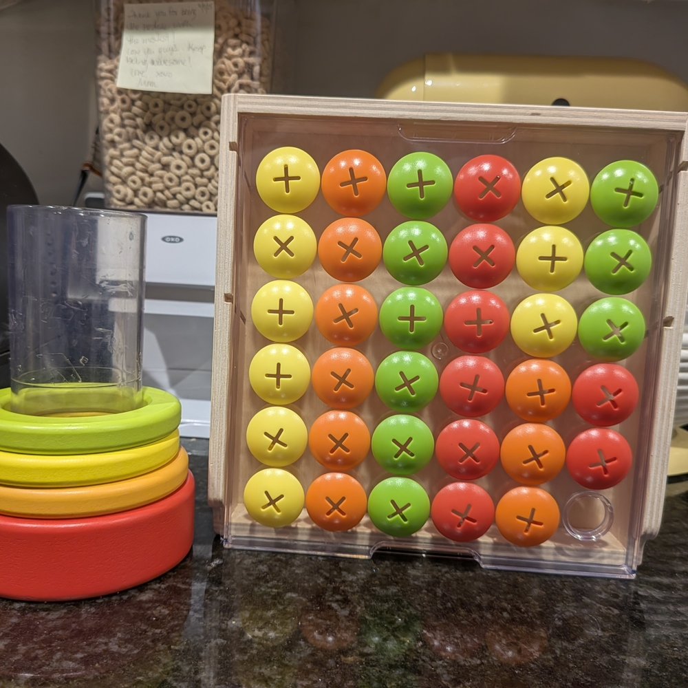Colorful Puzzle Game with Stand